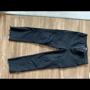 Kick-Split Hem Black Paige Jeans - Size 28